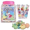 50 Unicorn Candy Bracelets, Individually Wrapped Candy Jewelry for your Unicorn Themed Party, Bulk Candy Perfect for Goody Bags, Party Favors