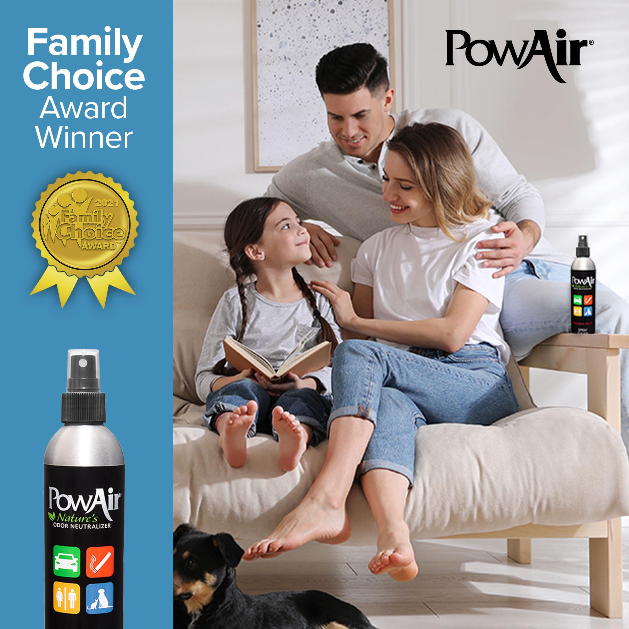 PowAir All-Natural Odor Neutralizer Spray (Passion Fruit, 8 oz)
