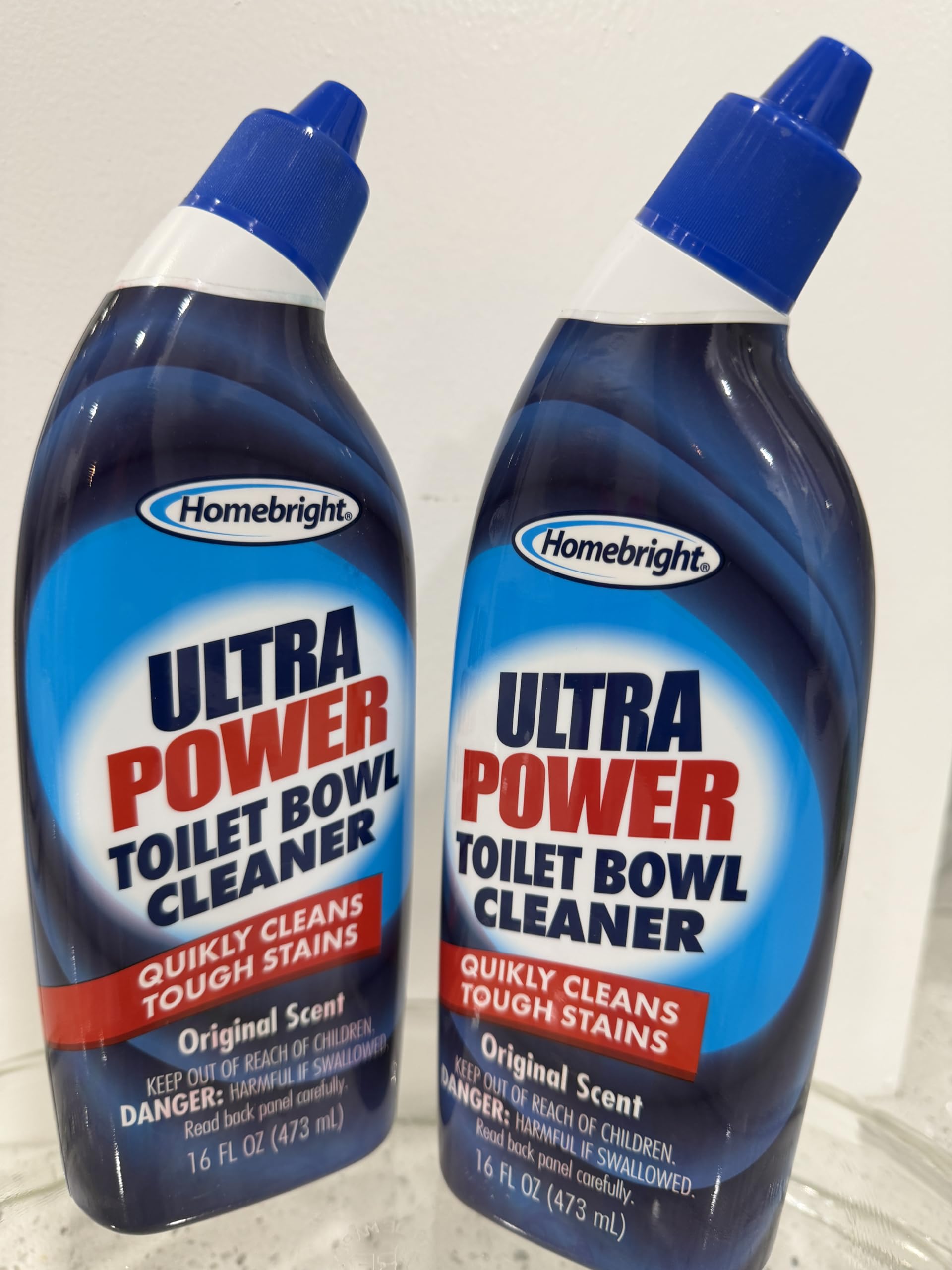HOMEBRIGHT Ultra Power Toilet Bowl Cleaner, Original Scent, 16 fl oz, Pack of 2