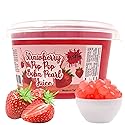 Fusion Select Boba Bursting Bobaz Popping Bobaz Pearls Fruit Tea Snack Toppings (490 Grams, Strawberry)