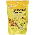 5 Packs of Prince of Peace 100 Percent Natural Ginger Candy Chews (Lemon, 4 Ounce)