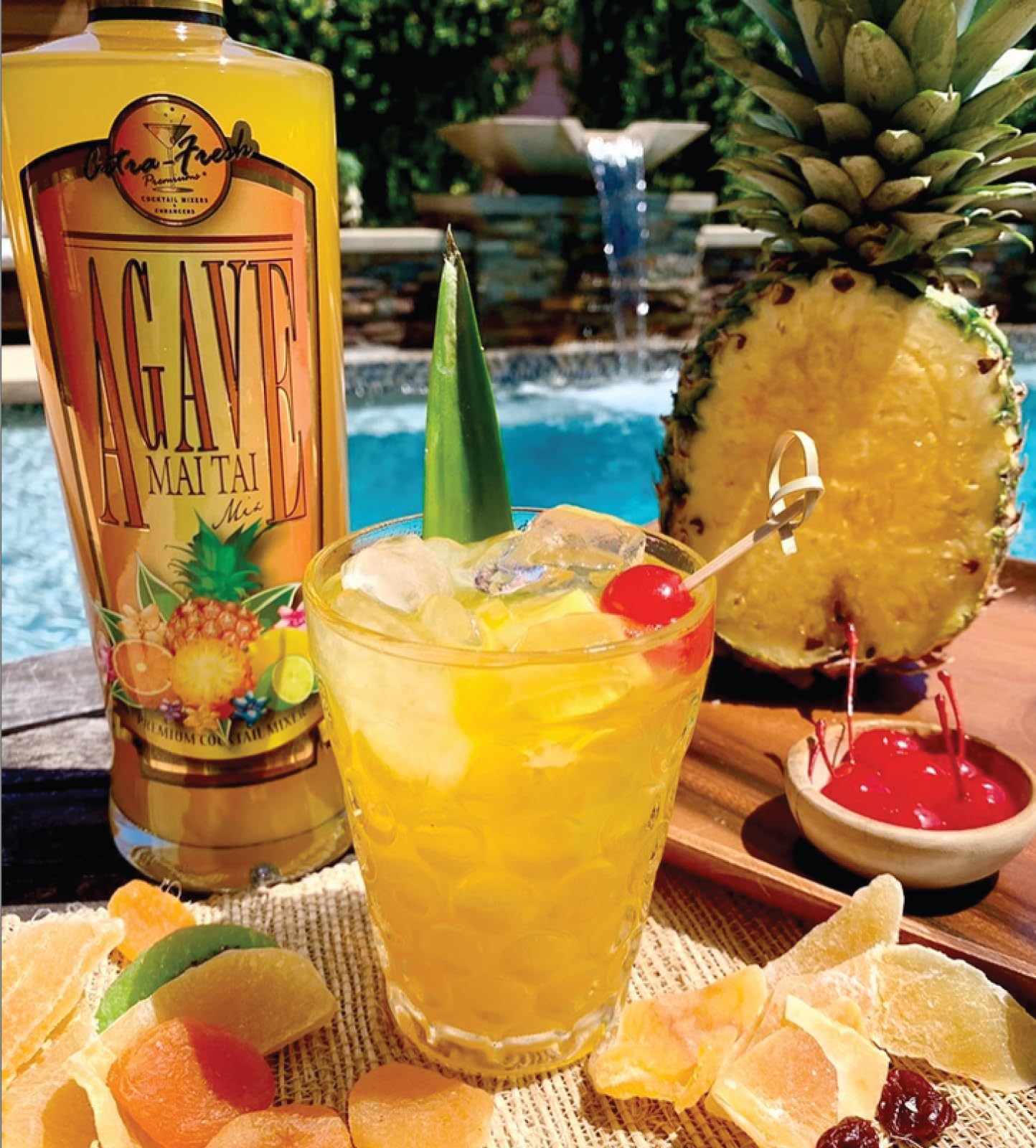 Premium Agave Mai Tai Cocktail Mix (750 ml Glass Bottle)