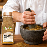 iSpice | Celery Seed Whole | Bulk Size | Gourmet Spice | Kosher (16 Ounce)