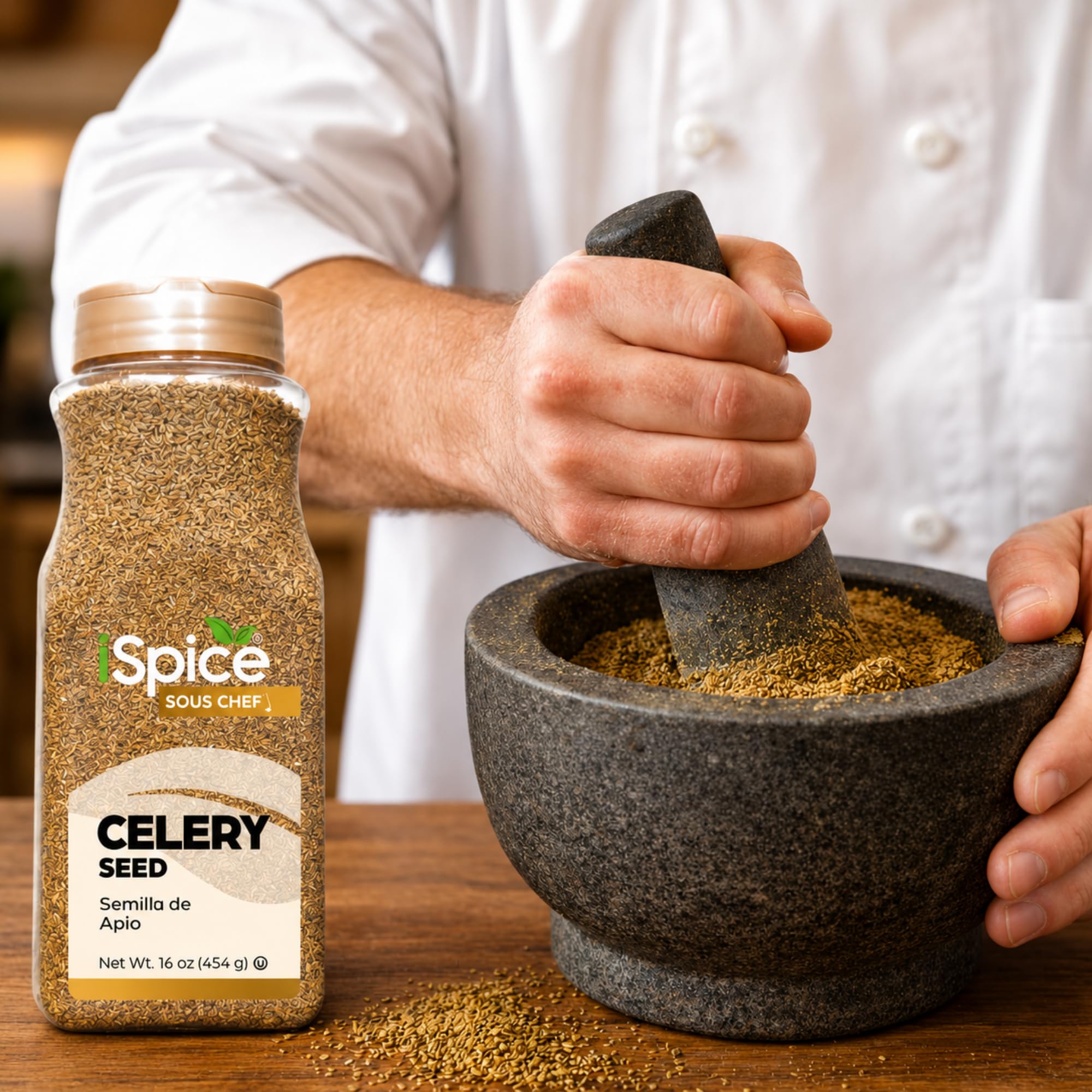 iSpice | Celery Seed Whole | Bulk Size | Gourmet Spice | Kosher (16 Ounce)