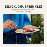 Ella’s Flats Minis - Everything (3 Pack) - Superfood seed crackers - Bold & savory - Just seeds, no fillers - 6g protein, 5g fiber, low carb