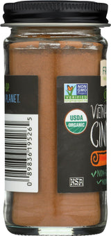 Frontier Organic Ground Vietnamese Cinnamon, 1.31 Ounce Bottle, Premium Quality Cinnamon, Full Balanced Spicy Flavor, Kosher