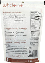 WholeMe, Cinnamon Banana Chip Grain-Free Clusters, 8 oz