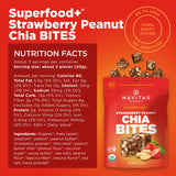 Navitas Organics Strawberry Peanut Chia Superfood+ BITES - Power Snacks - All Natural Plant Based - Clean Energy & Nutrition - USDA Organic, Non GMO