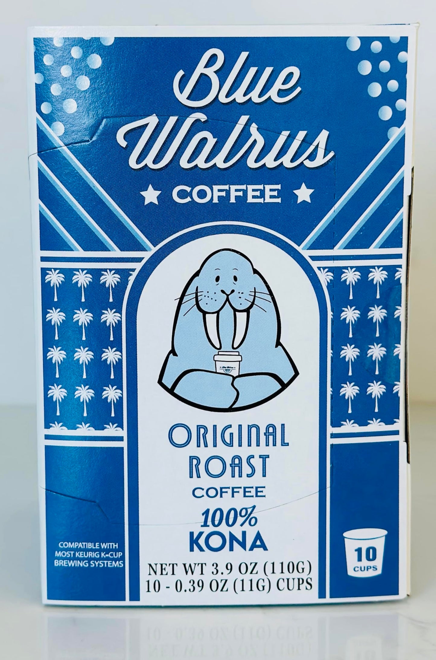 100% Kona Coffee Single Serve Pods - Medium Roast - Gourmet Premium Coffee - 10 K-Cup Single Serve Pods