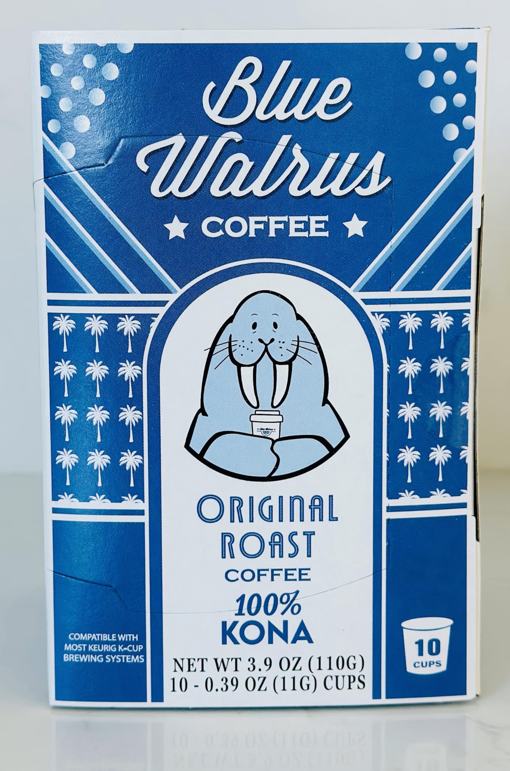 100% Kona Coffee Single Serve Pods - Medium Roast - Gourmet Premium Coffee - 10 K-Cup Single Serve Pods
