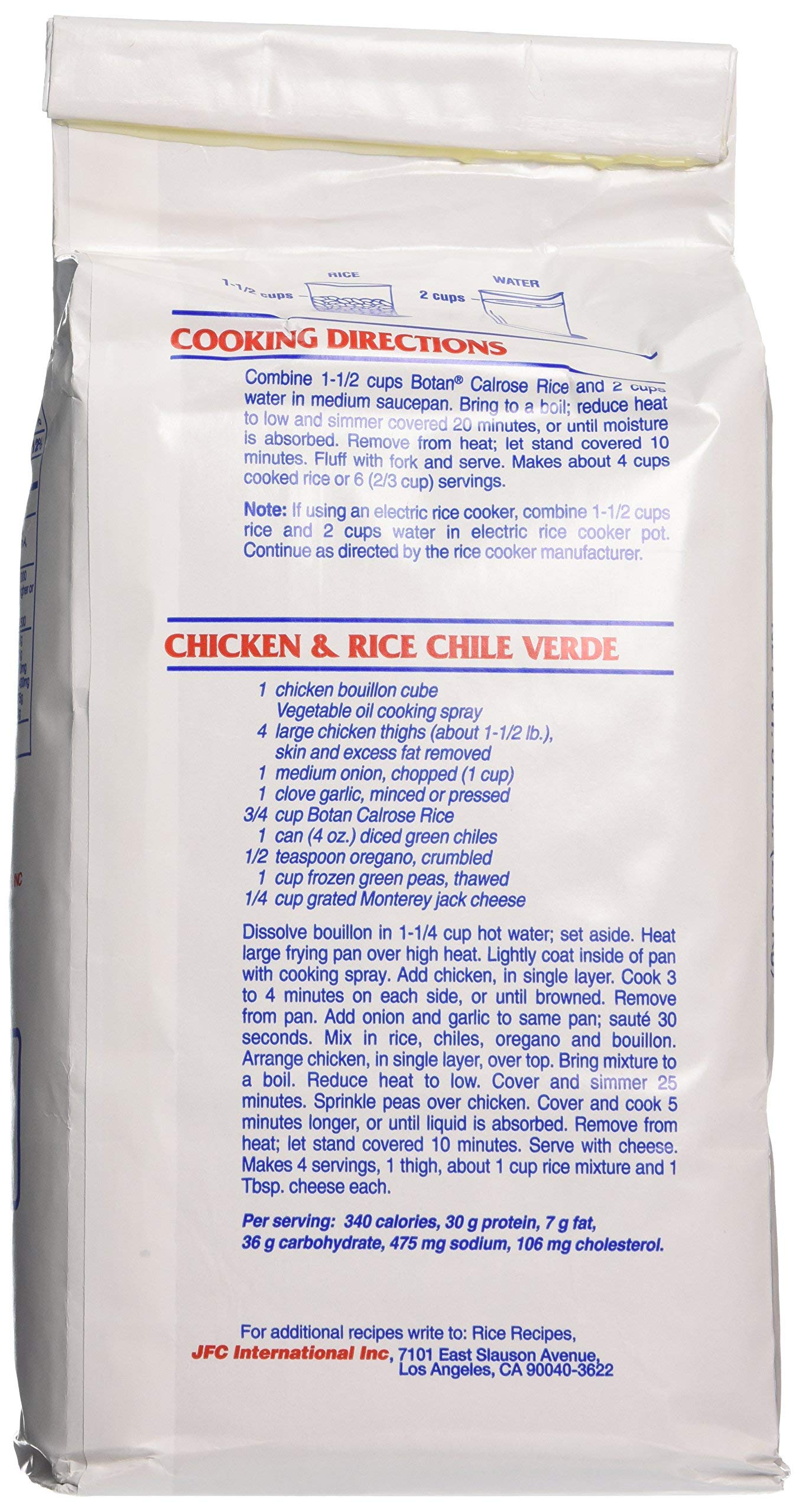 Botan Calrose Rice Extra Fancy, 5lbs
