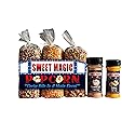 Sweet Magic Popcorn "The Celebration Package" - Kernels and Seasonings Variety Pack (set of 5) - 3 Non-GMO 16oz Popcorn Kernel Bags (Purple