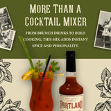 Portland Bloody Mary Mix - Smoky Blend Cocktail Mixer (750ml Bottle) | Vegetarian Worcestershire, Gluten-Free | No Artificial Ingredients | Small