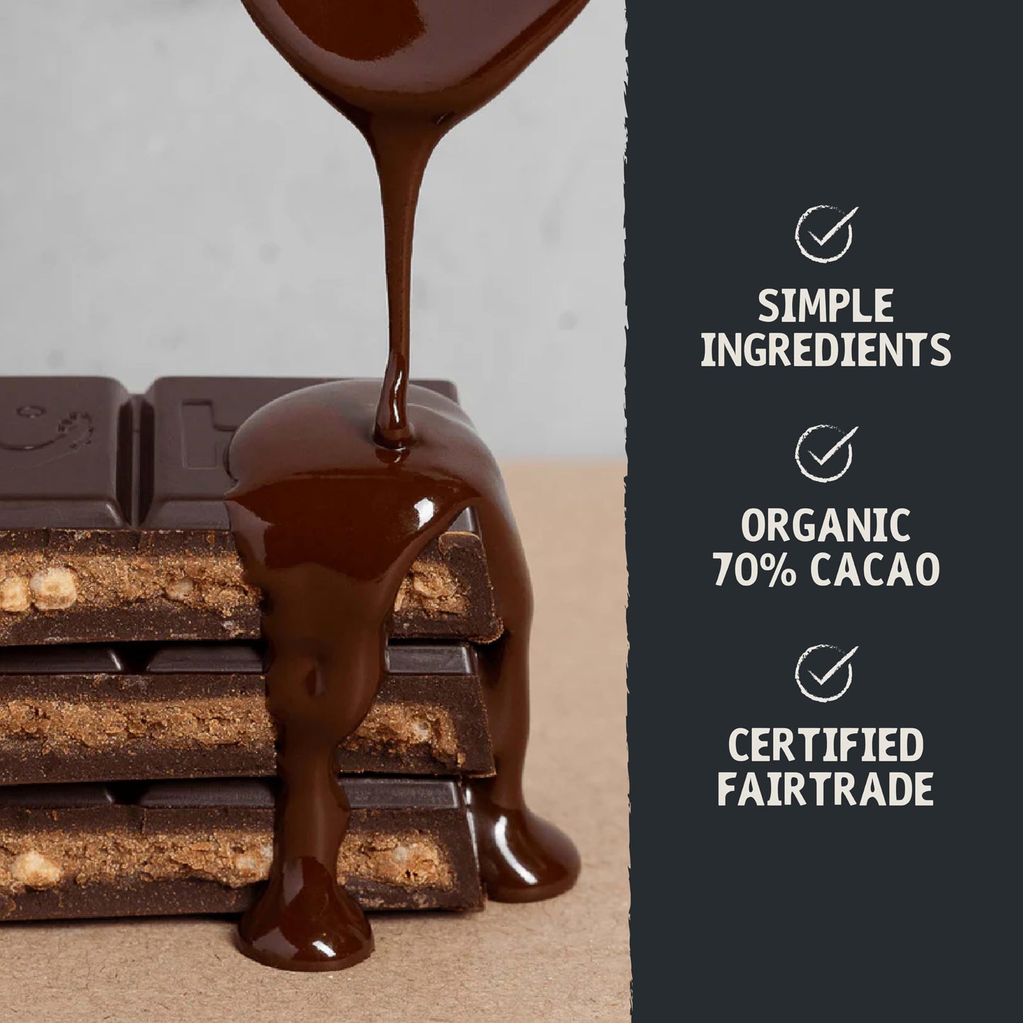 Hu Almond Butter + Puffed Quinoa Dark Chocolate Bar, 2.1 Ounce Bar, 1 Count