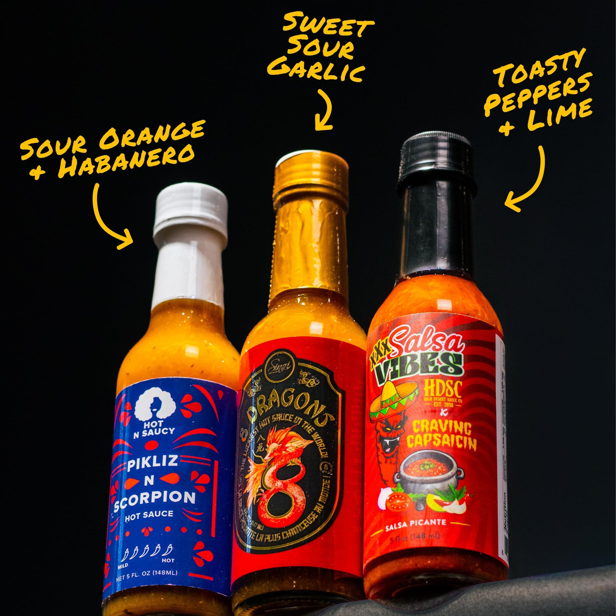 Hot Ones Hot Sauce Challenge Set - Season 30 Heat - Hot Sauces Gift Set - Variety Pack - Made with Natural Ingredients - Unique Small Batch Sampler