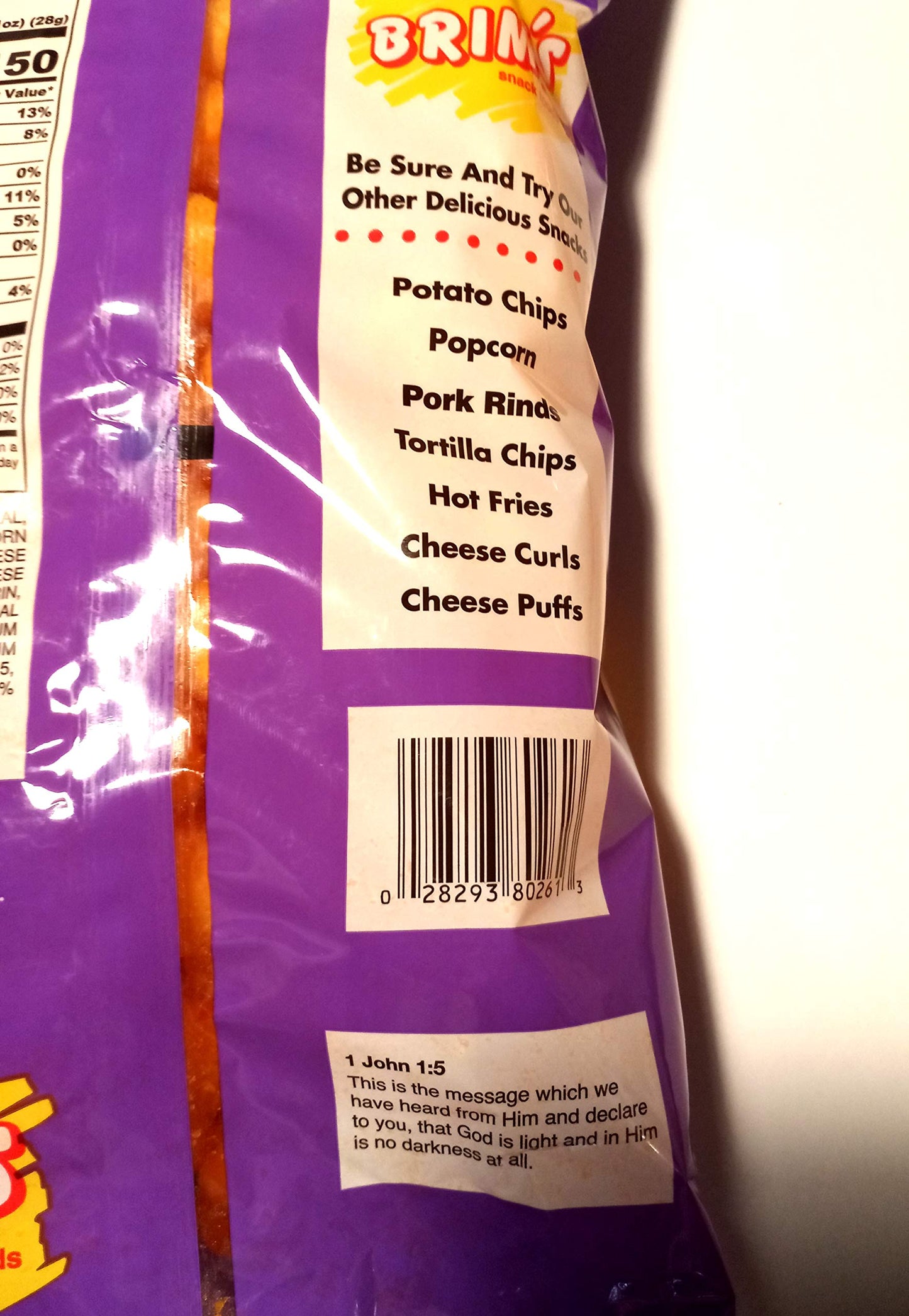Brim's Cheese Balls 9 oz Bag Made with Real Cheese