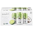 Sanavi, Sparkling Water Original Coconut Lime 8 Pack, 96 Fl Oz