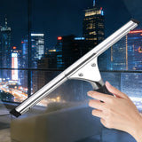 MRDARENSU 14-inch Squeegee for Shower Glass & Window Cleaning, Professional Stainless Steel Squeegee with Durable Handle for Streak-Free Glass