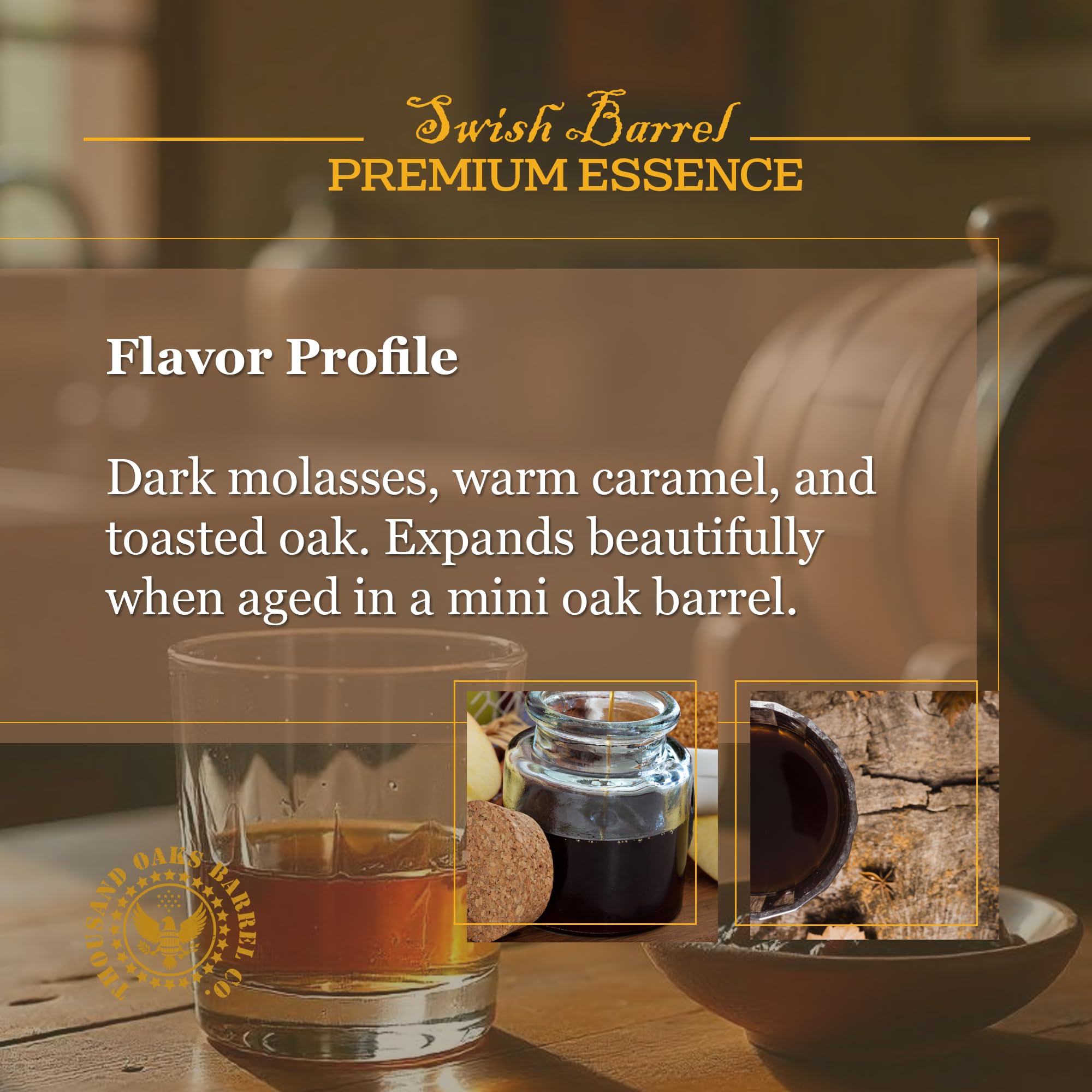 Indian Molasses Rum Flavoring Essence (5 Pack) Liquor Flavor Refill Packets for Bootleg Kits & Barrel Aging, Swish Barrel Extract for Cocktails