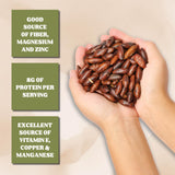 Gourmanity Brazilian Baru Nuts, 1.5 LB, Complex Nutty Flavor, High in Protein, Vitamin E and Omega 6 & 9, Roasted and Unsalted