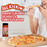 ASS KICKIN' Habanero Hot Spicy Salt - 14 oz. Shaker Jar - Perfect Flavored Salt for Popcorn Seasoning, Margarita Salt and French Fry Seasoning