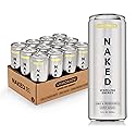 Naked Sparkling Energy Drink - Lemonade, Organic Caffeine, Organic Lemon Juice, Zero Sugar, No Sucralose, Naturally Sweetened, Clean Energy Drinks