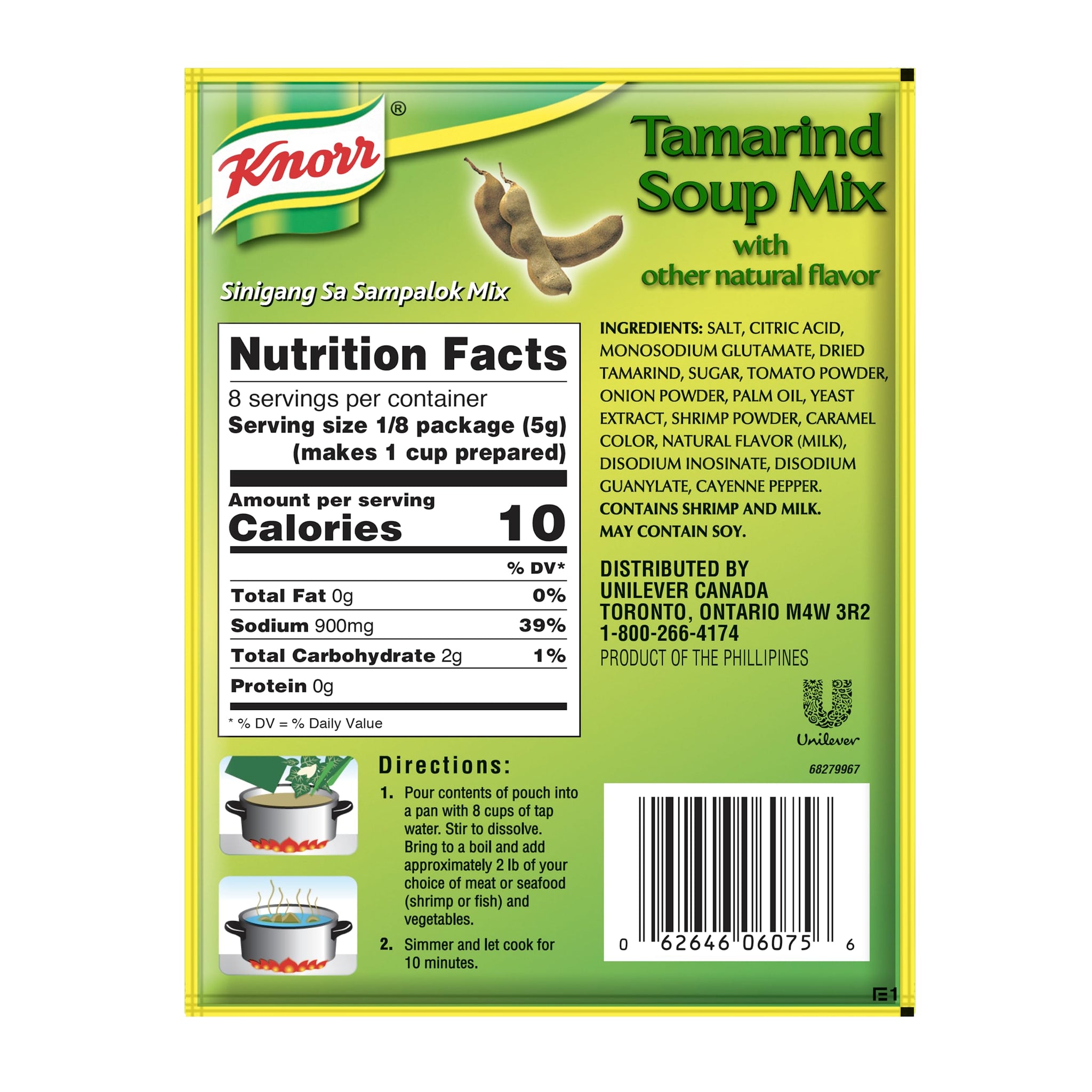 Knorr Tamarind Soup Mix (Sinigang sa Sampalok Mix), 1.41oz (40g) (3)