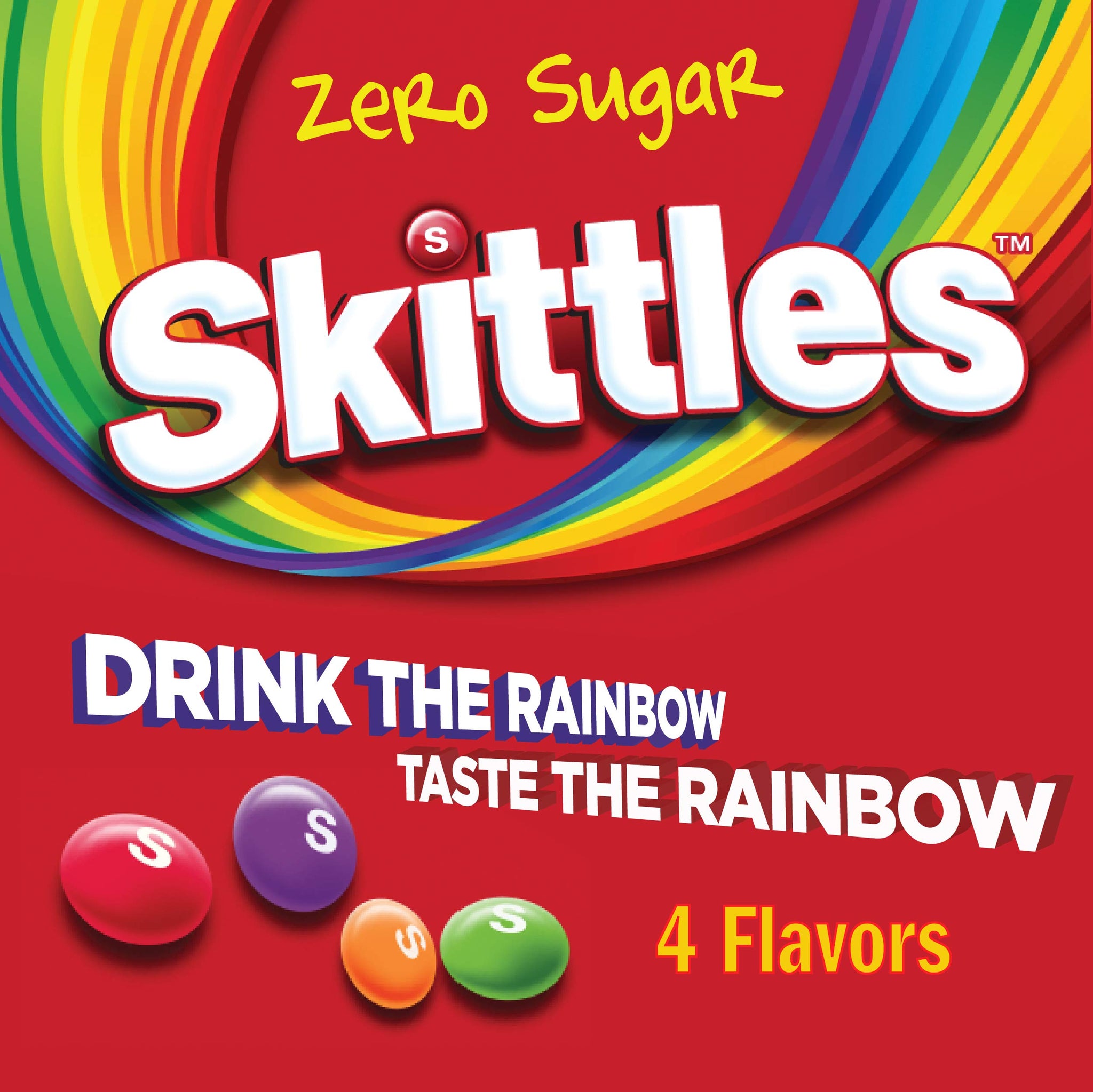Skittles Zero Sugar Low Calorie Singles To Go Bulk Variety Pack Drink Mix - 2 Boxes of 40 Sticks Each - 80 Total Sticks - 4 Fruity Flavors