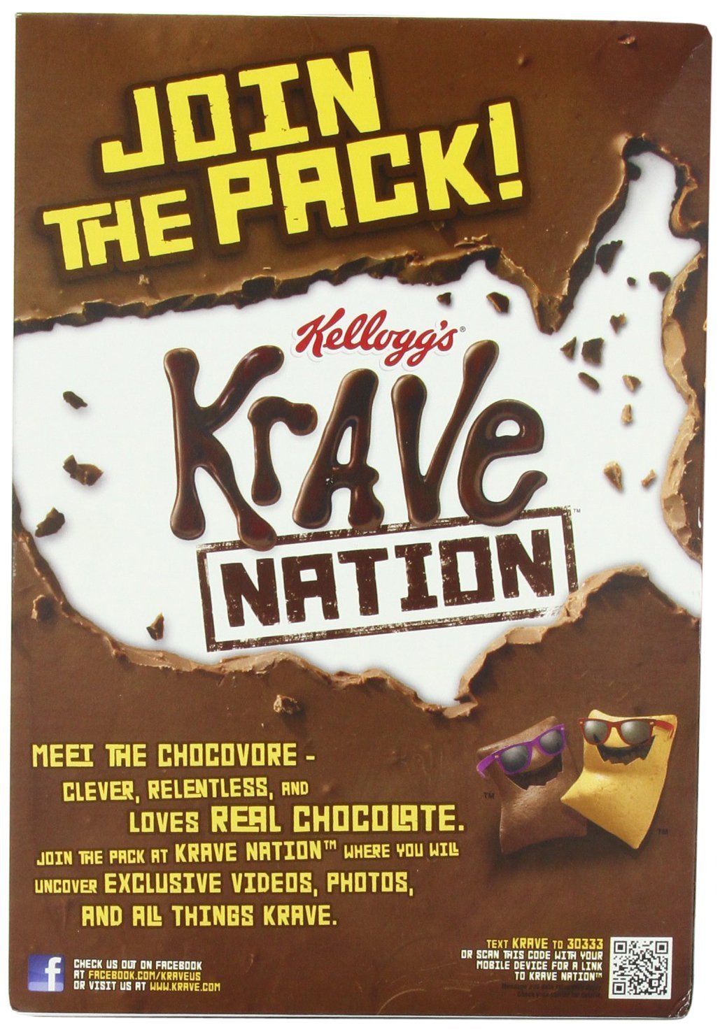 Kellogg's Krave Chocolate Cereal, 11.4-Ounce (Pack of 4)