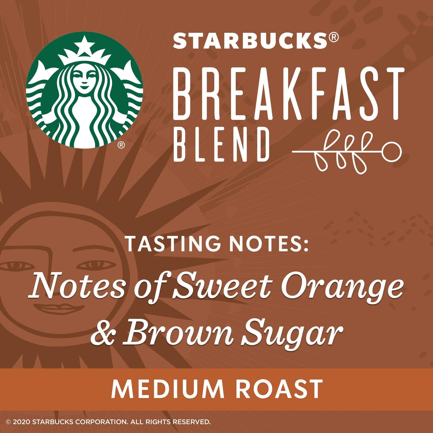 Starbucks Breakfast Blend Coffee K-Cups,24 K-Cups count,(0.44 OZ each)