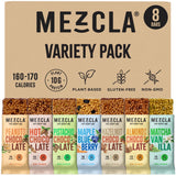 Mezcla Puff-Crispy Plant Based Protein Bars - Variety Pack - Healthy Snacks for Adults & Kids - Granola Bars for School, Travel, & Office Snacks