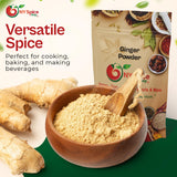 NY SPICE SHOP Ginger Powder - Ground Root - Great Flavor and Highly Aromatic Ground Root Powder - Perfect for Cooking, Baking Gingerbread, Smoothies