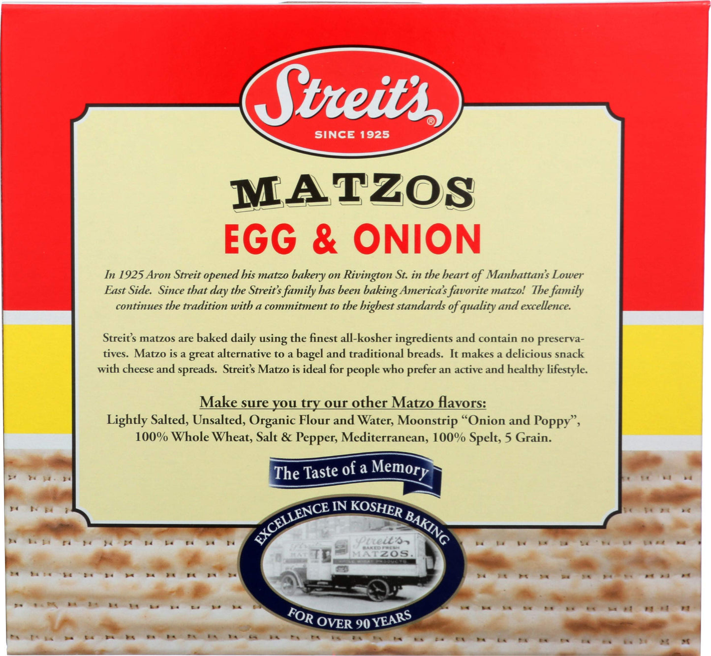 Streits, Matzos Egg And Onion, 11 Ounce