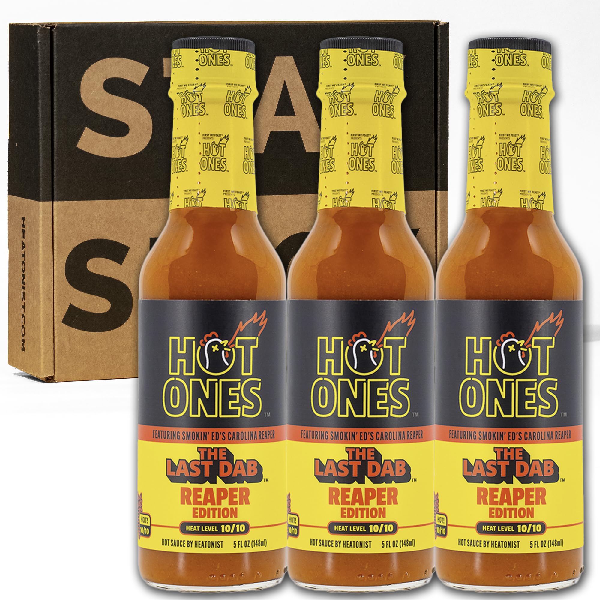 Hot Ones Last Dab Hot Sauce The Last Dab Reaper Edition Carolina reaper Hot Sauce 5 Fl Oz Pack of 3