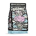 Bones Coffee Company Cookies 'N Dreams Cookies and Cream Flavored Coffee, Medium Roast Low Acid Arabica Beans Compatible with Auto drip and French