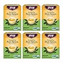 Yogi Tea Pure Green Tea - 16 Bags per Pack (6 Packs) - Organic - Supports Overall Health & Provides Antioxidants