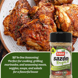 Badia Sazon Tropical, 3.5 oz - All Purpose Seasoning Blend for Flavorful Latin Dishes