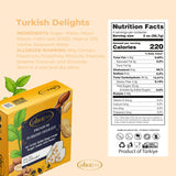 Atici Lokum Authentic Turkish Delight 8oz - Gourmet Vegan Sweets, Gluten-Free, Halal Soft Chewy Candy Gift Box | Traditional Premium Lokum Loukoumi