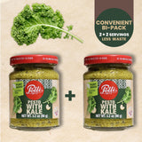 Polli Kale Pesto - Italian Plant Based Pesto Sauce with Extra Virgin Olive Oil & Pine Nuts, Vegan Pasta Sauce, Dairy Free, Made in Italy, 2 x 3.2 oz