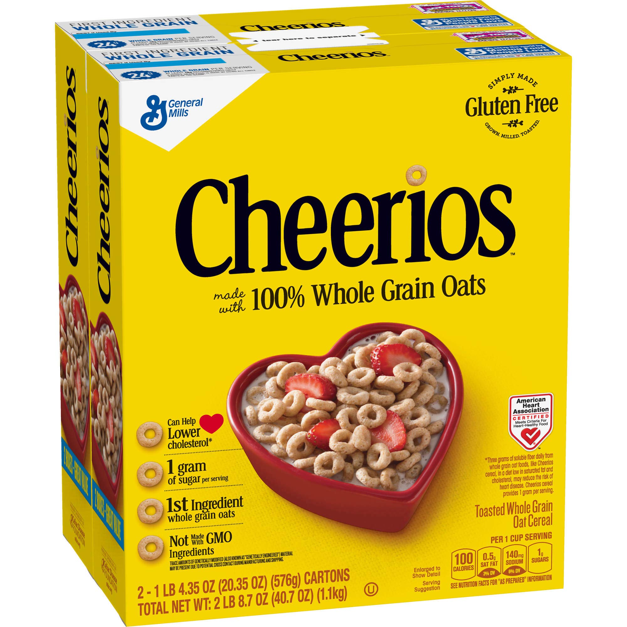 General Mills Cheerios, 20.35 oz (Pack of 2)