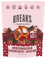 Scharffen Berger Pretzel & Sea Salt 43% Oat Milk Chocolate Bark, 4.5 OZ