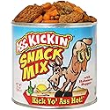 Ass Kickin' Snack Mix - 10oz can | Spicy Gourmet Blend of Peanuts, Cashews, Sesame Sticks, Rice Crackers & Pretzels | Funny Gift for Parties, Road