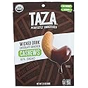 TAZA CHOCOLATES Organic Wicked Dark Chocolate Covered Cashews, 3.5 OZ