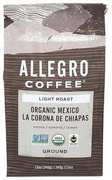 Allegro Coffee, Organic Mexico Light Roast Ground Coffee, 12 oz.
