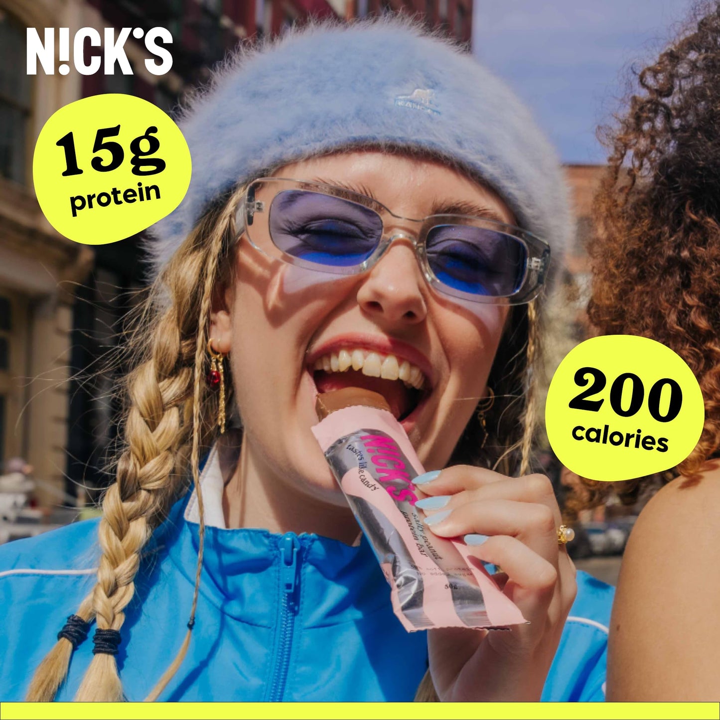 N!CK'S Protein Bars Salty Peanut Chocolate - 12-Count Box | 15g protein | 200 calories | Protein-Packed Snack, Low Calories, Low Carbs, Keto Friendly