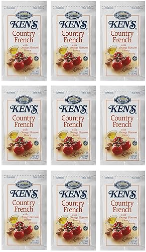 20 Count | Salad Dressing Packets | Individual Single Serve Salad Dressing condiment packets | 1.5 Oz Per Pouch (Country French Dressing)