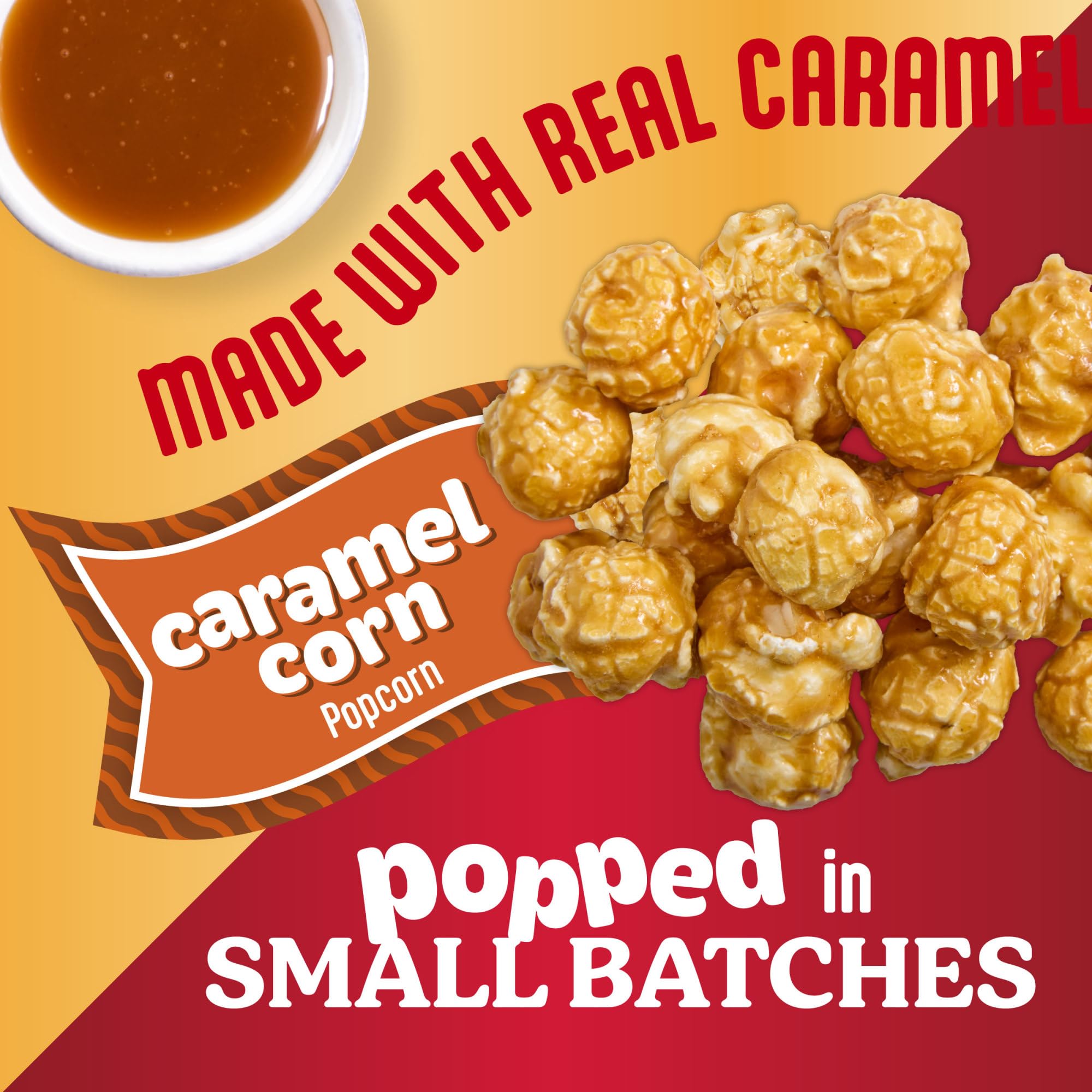 Popcornopolis Caramel Popcorn, Sweet Gourmet Indulgent Sharing Size Treat