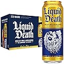 Liquid Death Iced Tea - Dead Billionaire (Black Tea/Lemonade), Less Sugar*, Boost of Caffeine, B Vitamins, No Artificial Sweeteners, King Size 19.2 Fl