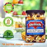 Dried Mixed Fruit Dices Medley - by Its Delish, 40 OZ Jumbo Container | Healthy Snacks for Adults, Kids & Pets | Fresh Cut Snack Mix Dry Fruit