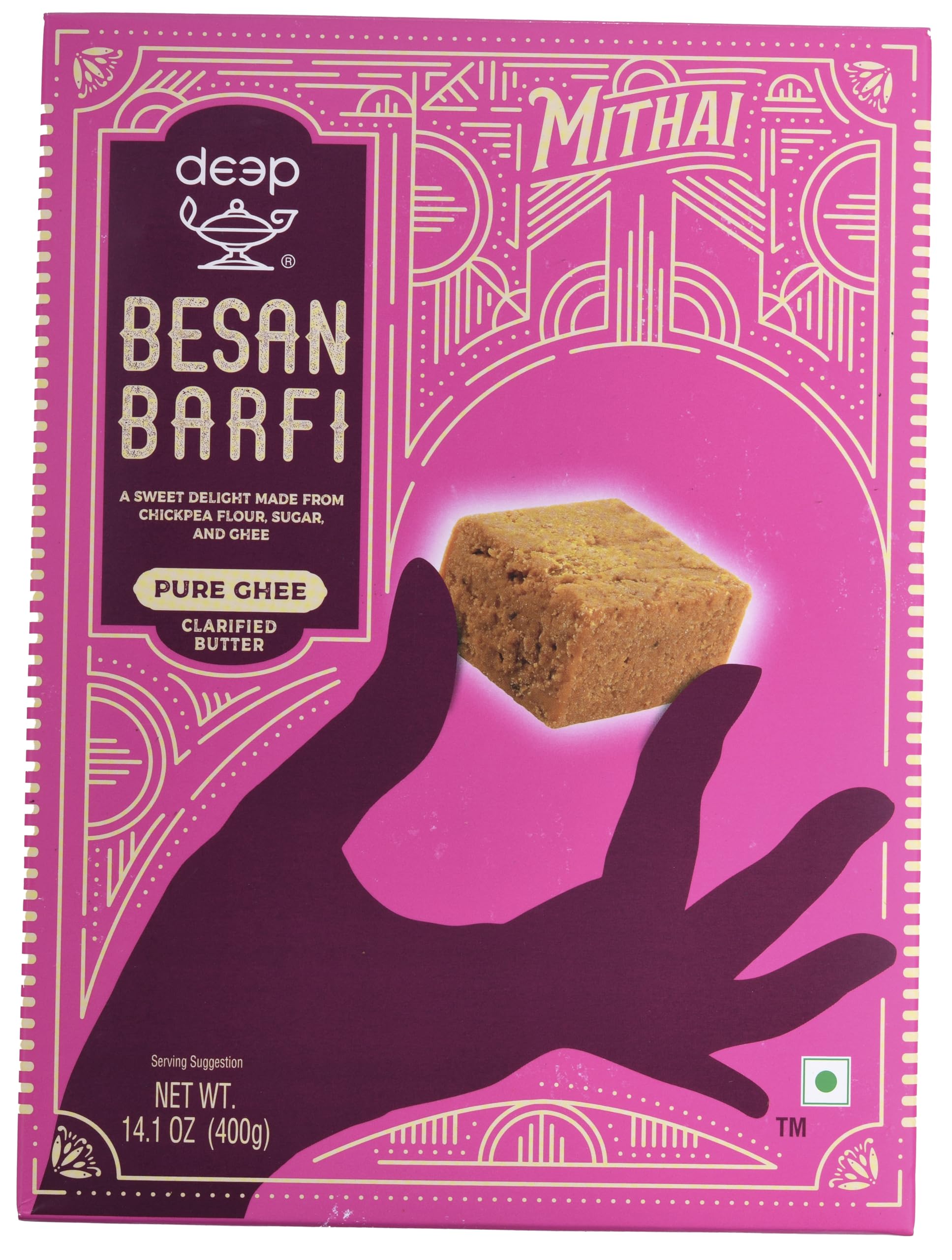 Besan Barfi Pure Ghee (14.1oz)